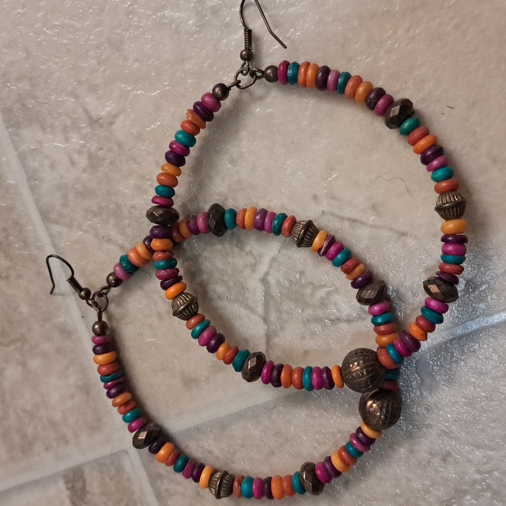 Multi Colored Hoops - image 1
